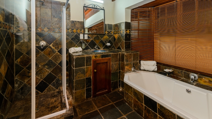 Fam room bath